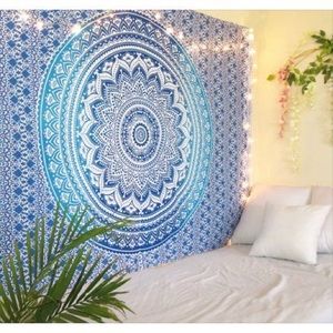 Blue and White Tapestry